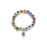 Многоцветный браслет с глазом демона