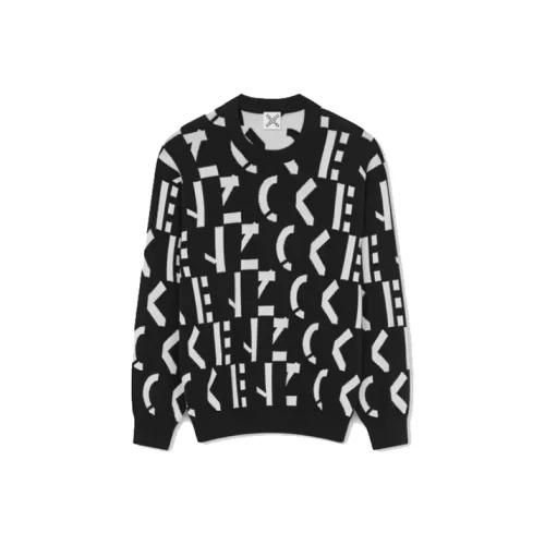 KENZO Letter Logo Черные Мужские Свитера