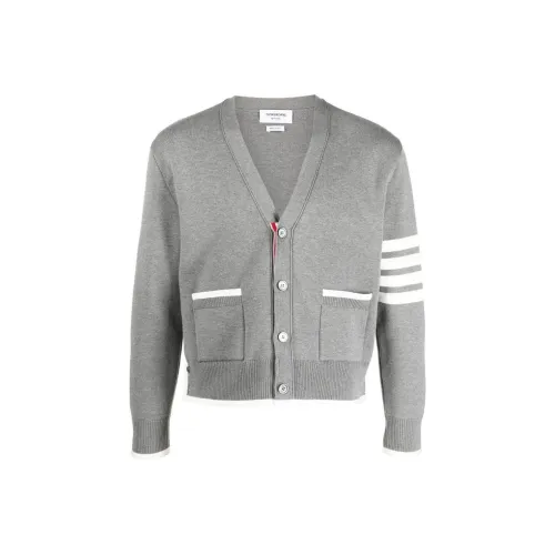 THOM BROWNE Серый Мужской Свитеры