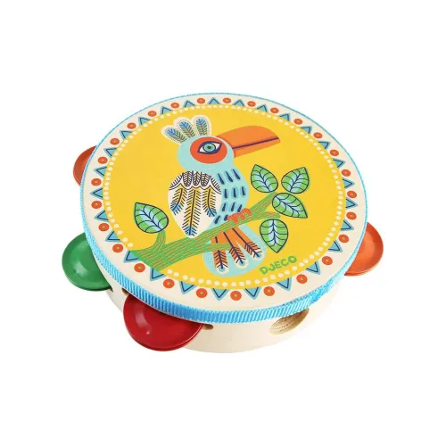 DJECO Mambo Ручной Колокольчик Ручной Музыкальный Сцепление Развивающие игрушки