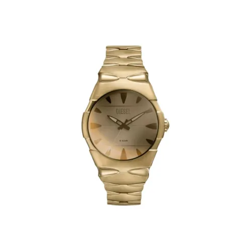 DIESEL Мужские часы Кварцевый механизм Ремешок из нержавеющей стали 42*51 мм Коричневый циферблат Часы