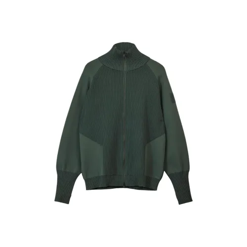 Adidas FUNNEL Шея KNIT Свитер Унисекс Серый Каменно-зеленый