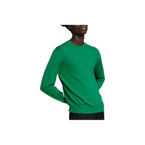 HERMES FW22 Свитер Мужской Зеленый