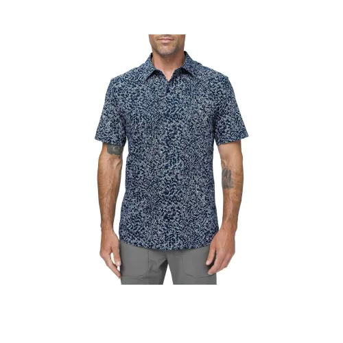 lululemon Пуховики To The Wire Рубашка Мужская Морской Синий Ледяной Серый