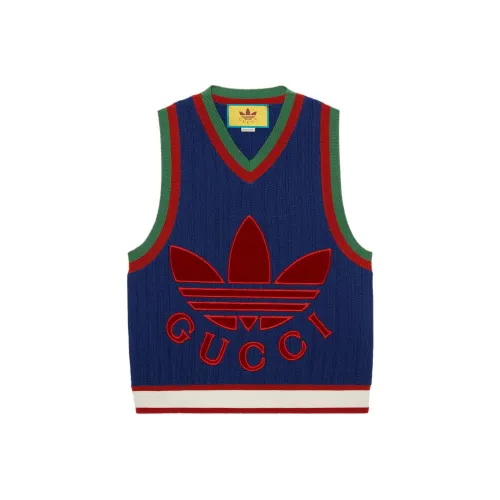 GUCCI X ADIDAS Originals GUCCI X ADIDAS SS22 Майка Унисекс Синий