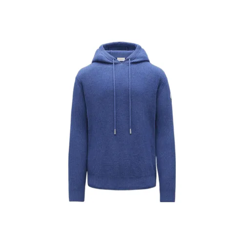 MONCLER SS22 Кашемир Свитер Мужской Морской Синий