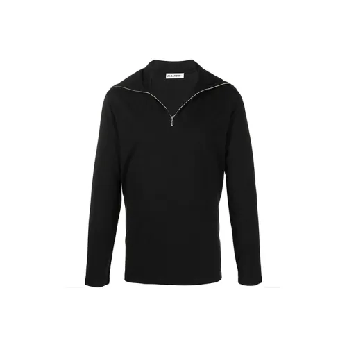 JIL SANDER Черные Мужские Свитера