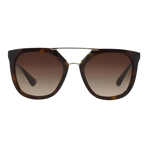 PRADA Кошачий глаз Солнцезащитные очки Женские Коричневый