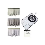 [9053 Натуральная кожа Ремень] Бесшовный Модал [Оливковый + Пыльно-серый + Светло-серый] 3 шт Нижнее белье Подарочная коробка Набор