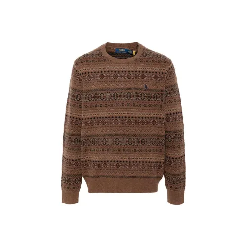 Polo Ralph Lauren SS24 Свитер Мужской Верблюжий Коричневый