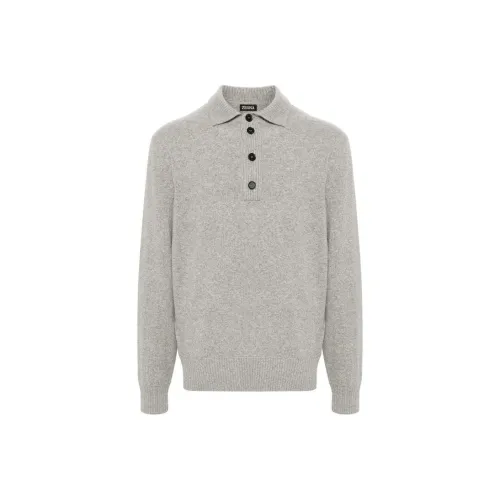 Ermenegildo Zegna Men's Gray Photinia Sweaters  
Эргенжильдо Зегна Мужские Серые Свитера Фотиния