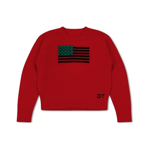 Denim Tears Красный Унисекс Кашемировые свитеры