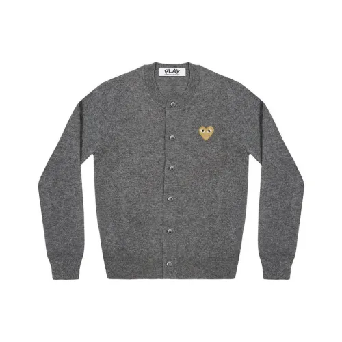 CDG Play SS24 Свитер Унисекс Средний Серый