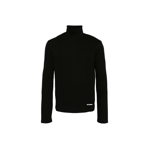 JIL SANDER Черные Мужские Свитера