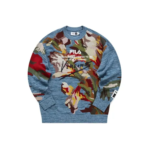 FILA Полные С принтом Мужские Свитера
