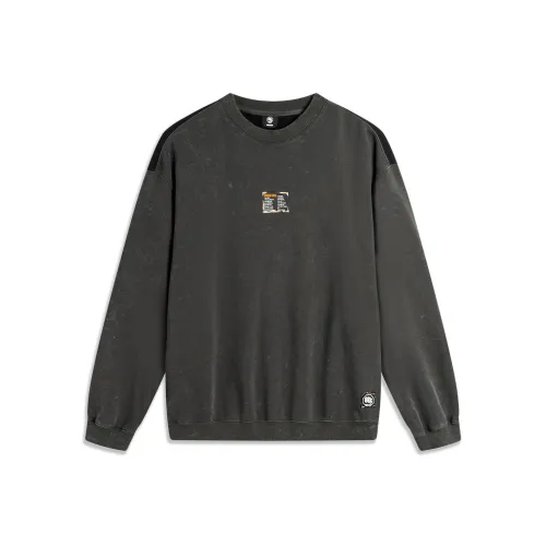 LINING Badfive Толстовка Мужская Обсидиановый Серый Черный