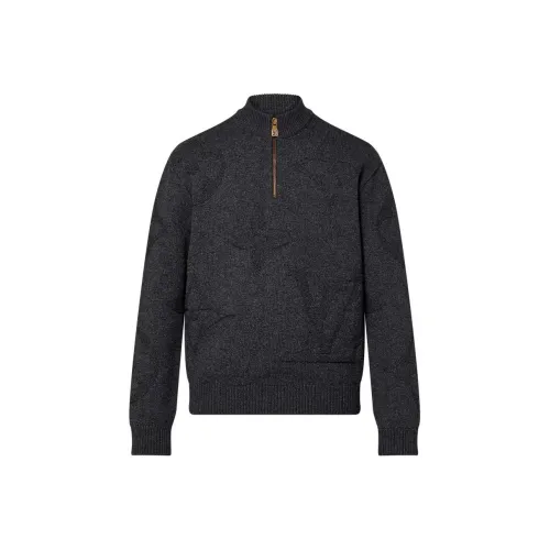 LOUIS VUITTON FW24 Свитер Мужской Темно-Серый