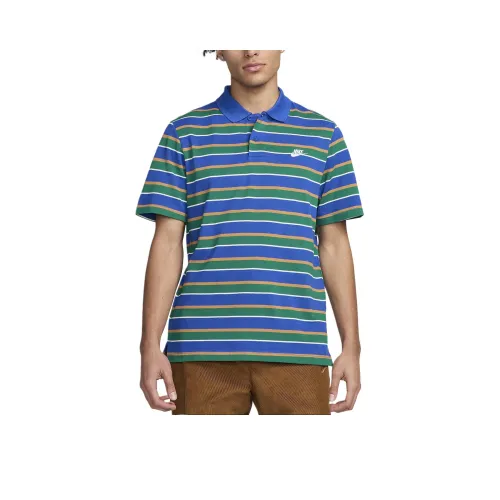 nike Поло Мужское Game Королевский Белый