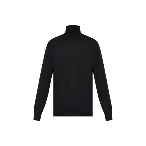 DRIES VAN NOTEN Мужские черные свитеры