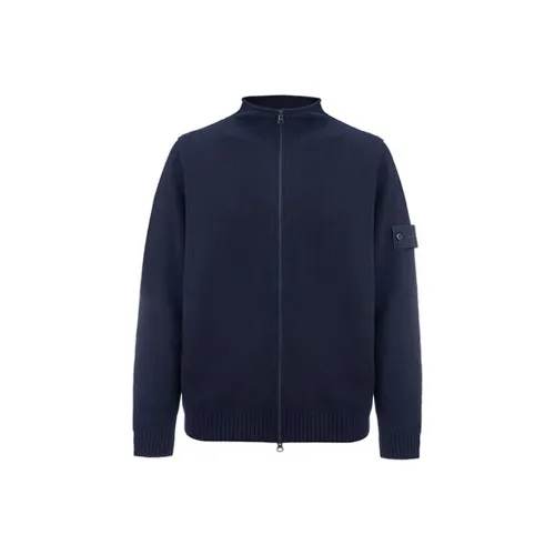 STONE ISLAND Ghost Collection Морской синий Мужские кашемировые свитеры