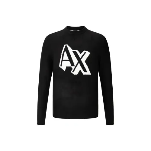 ARMANI EXCHANGE Черные Мужские Свитера