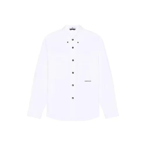 Stone Island Белые Мужские Рубашки