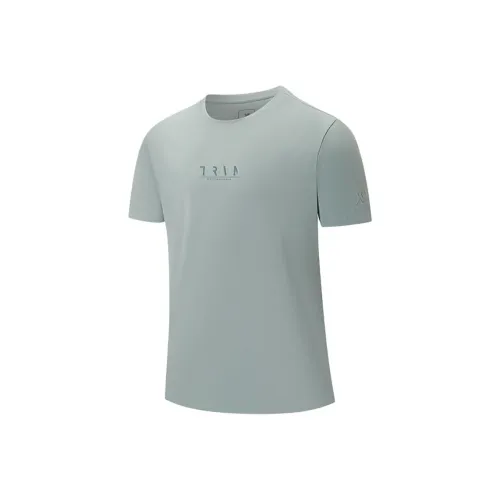 XTEP Variety Тренировки Коллекция T Рубашка Мужская Wolf Smoke Серый