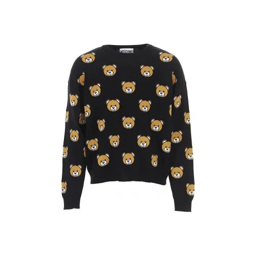 MOSCHINO Мужские черные свитеры