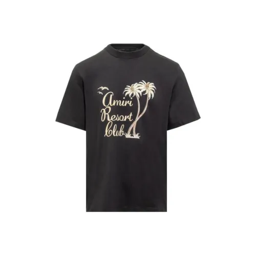 AMIRI Мужские черные футболки