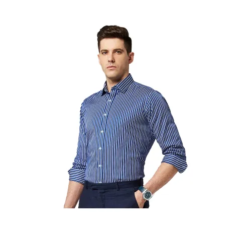 FIRS Рубашка Мужская Синие Белые Полоски