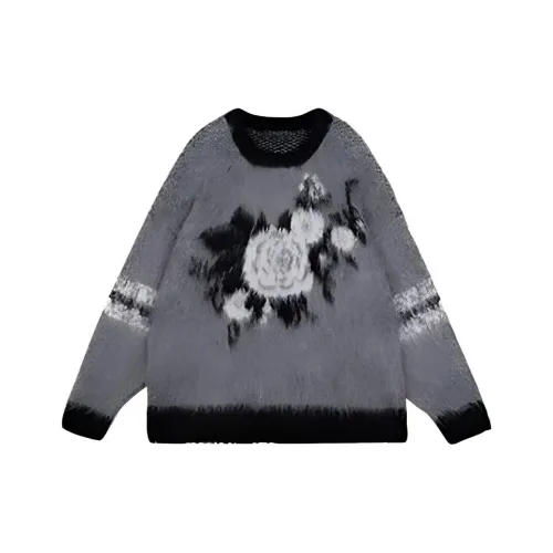 0 CROWORLD Серый Унисекс Свитеры