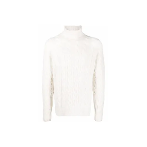 BRUNELLO CUCINELLI Белый Мужской Кашемировый Свитер