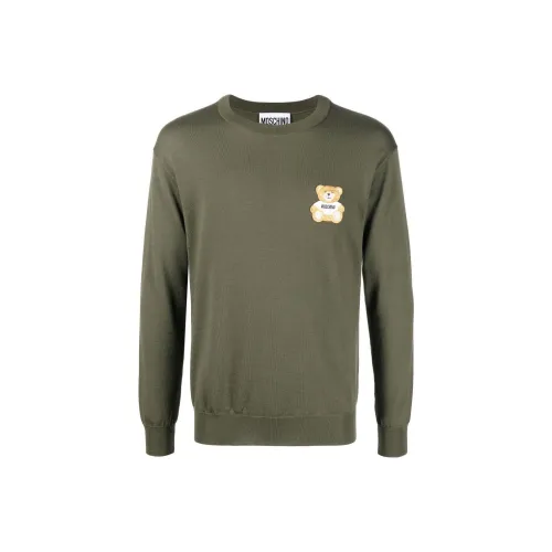 MOSCHINO Зеленые Мужские Свитера