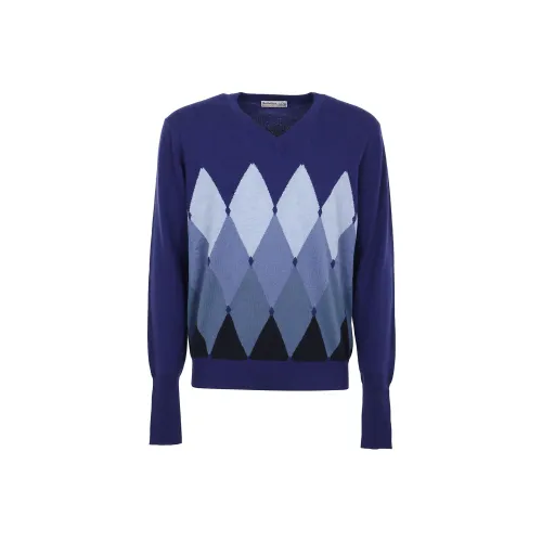 BALLANTYNE Синий Мужской Кашемировые Свитера