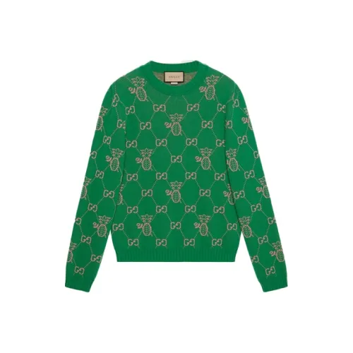 GUCCI Pineapple SS22 Sweater Men's Green GUCCI Ананас SS22 Свитер Мужской Зеленый