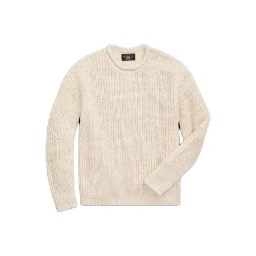 DOUBLE RL Хлопок Linen Rollneck Sweater Men's Beige