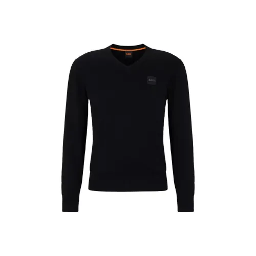 Hugo Boss Черные Мужские Кашемировые Свитера