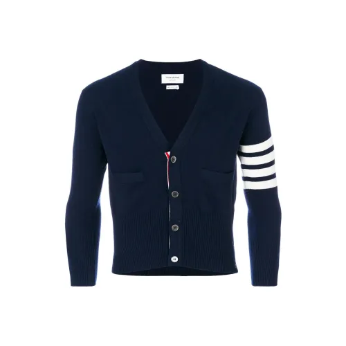 THOM BROWNE· FW22 Кашемировый свитер мужской синий