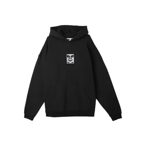 OBEY Черные Мужские Свитшоты