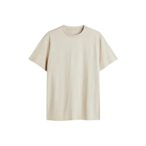 H&M Light Beige Мужские T-рубашки