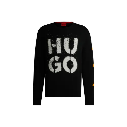 Hugo Boss Черные Мужские Свитера