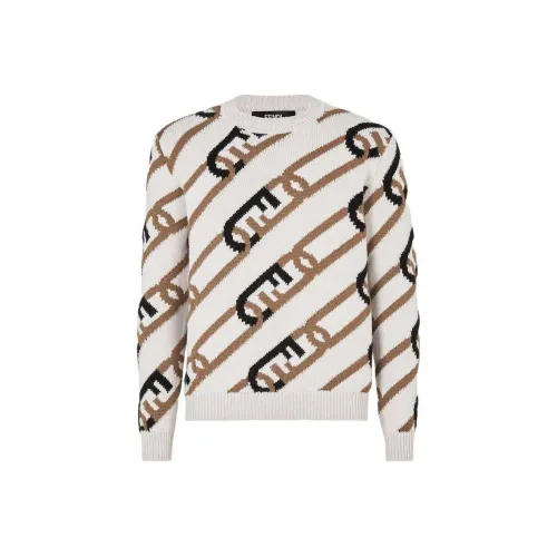 Fendi Бежевые Мужские Свитера