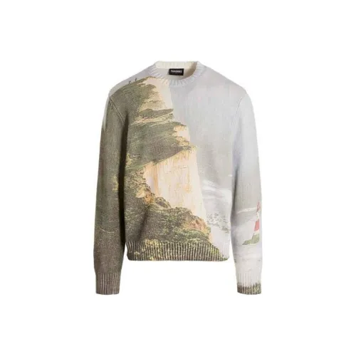 PLEASURES совместный бренд Серый Мужской Свитеры