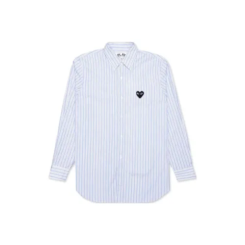 CDG Play Рубашка Мужская Синяя Белая