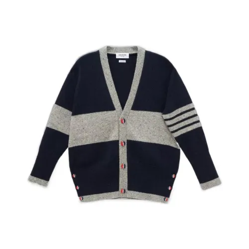 THOM BROWNE Морской синий Мужские свитеры