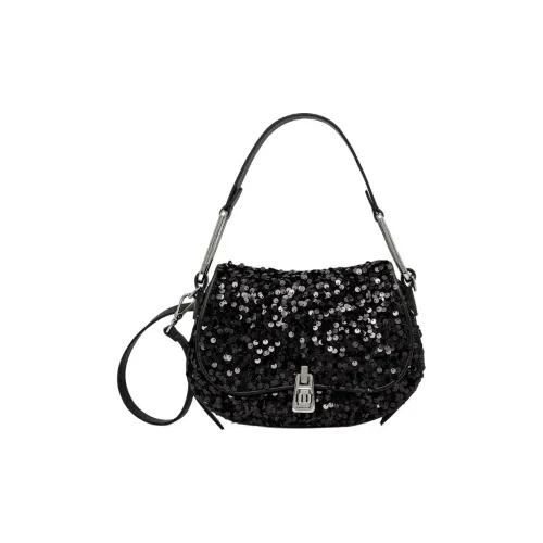 COCCINELLE Телячья кожа Сумка на одно плечо Женская Черная