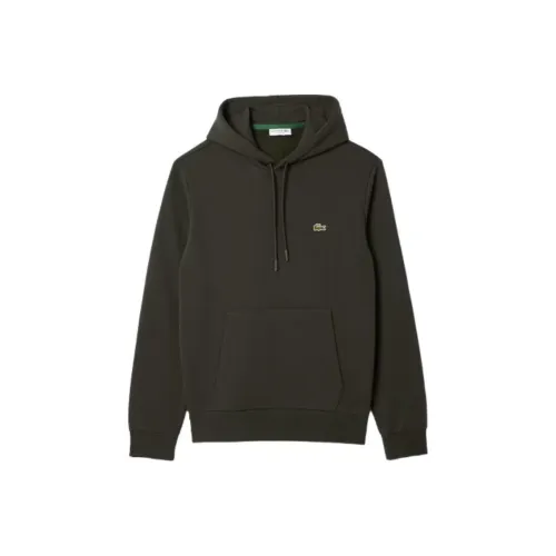 LACOSTE Толстовка Мужская Темно-хаки Зеленый