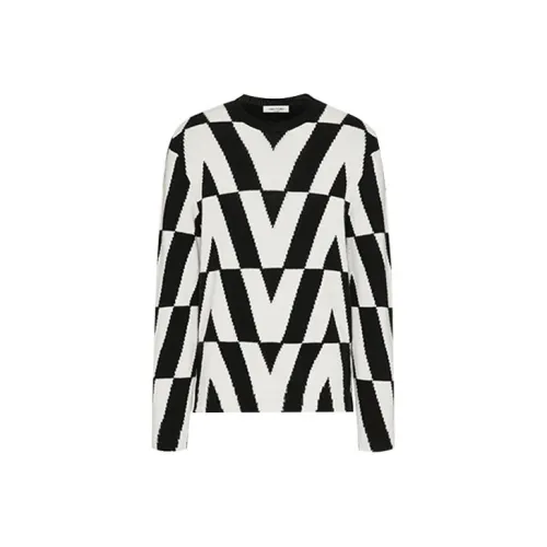 Valentino Черный/Белый Мужские кашемировые свитеры