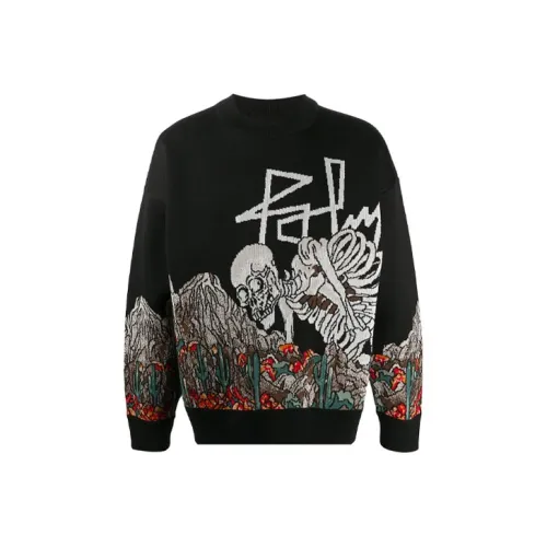 PALM ANGELS Черный Мужской Трикотаж