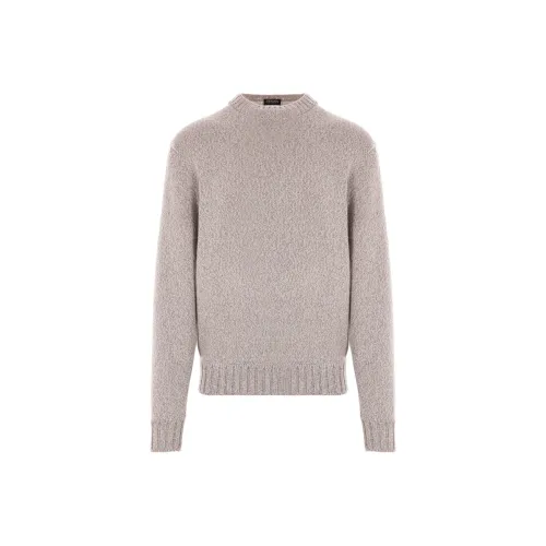 Ermenegildo Zegna Бежевые Мужские Свитера